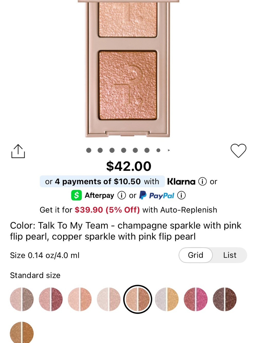 Patrick Ta Rose Gold Metallic Eye Shadow Duo - Picture 4 of 4